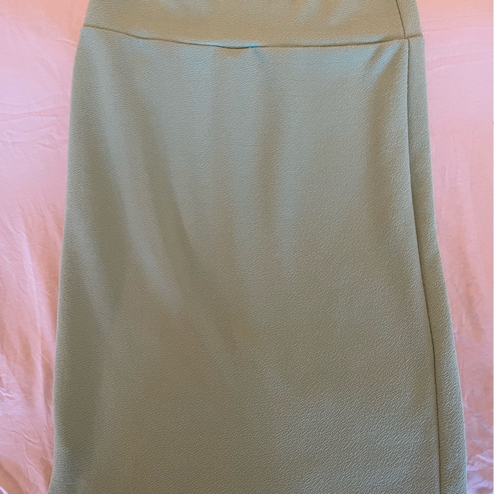 LuLaRoe Women's Pencil Skirt in Soft Green